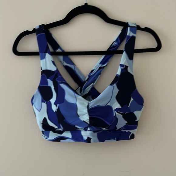 NWOT AERIE Blue Sports Bra - Picture 1 of 5